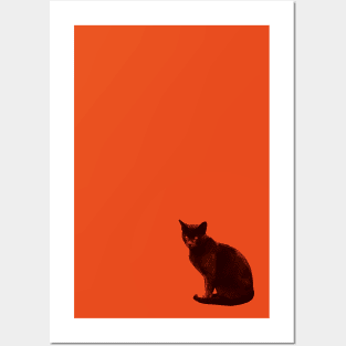 orange cat Posters and Art